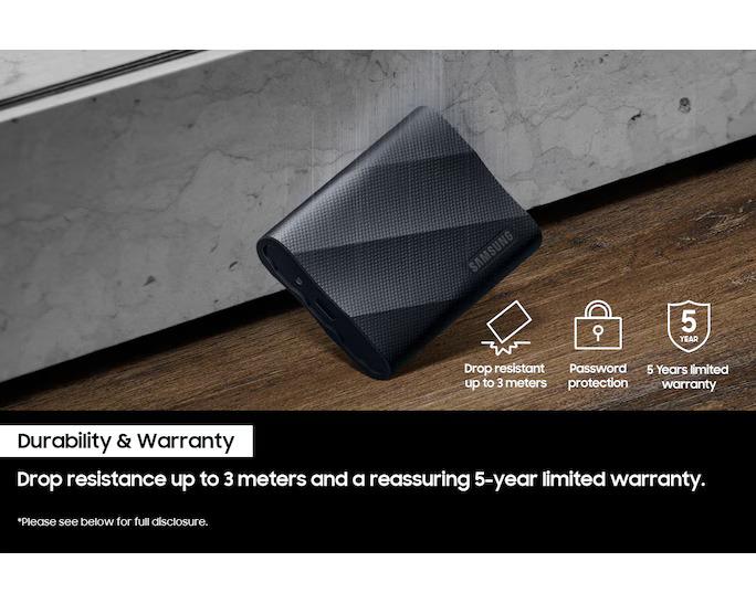 Gambar produk Samsung Portable SSD T9 USB 3.2 Gen 2x2 2TB