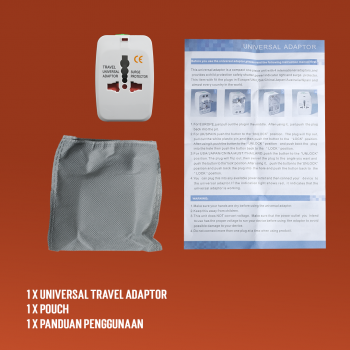 Gambar produk USBO Universal Travel Adaptor Colokan Charger Adapter 13A - 931L