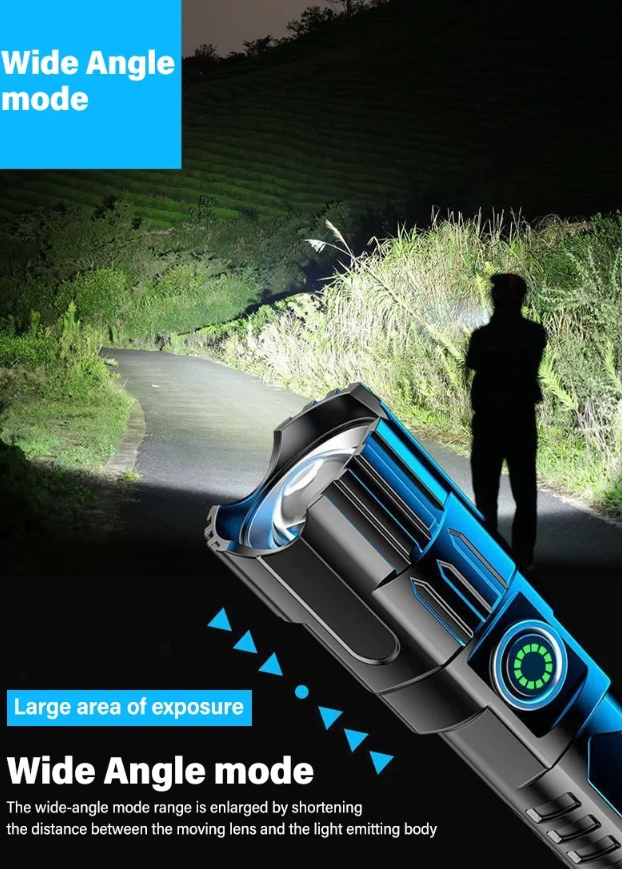 RLTEC Lampu Senter LED Rechargeable Flashlight 500 Lumens P50 1200mAh - 908 Gambar produk RLTEC Lampu Senter LED Rechargeable Flashlight 500 Lumens P50 1200mAh - 908