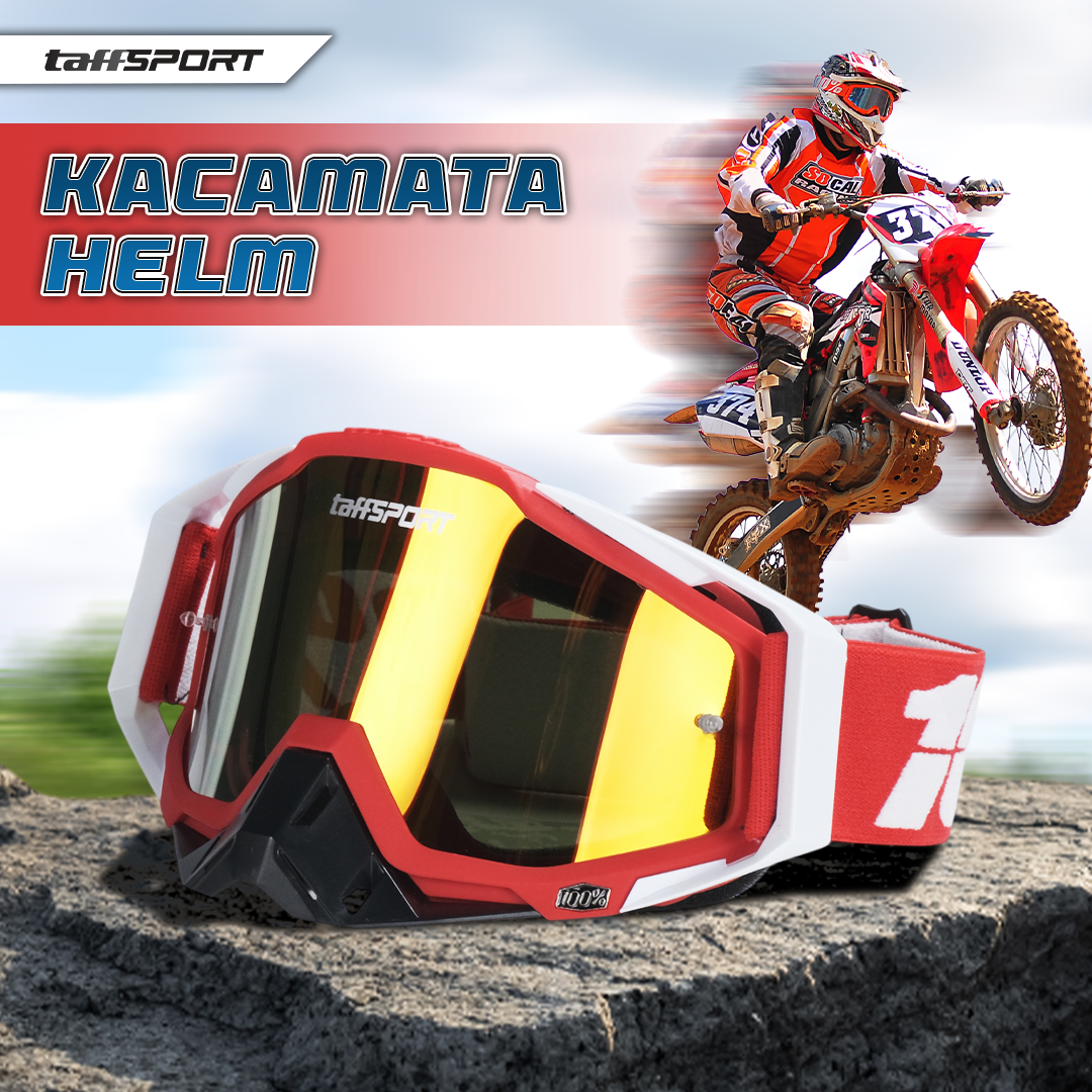 TaffSPORT Kacamata Helm Motor Goggles UV400 Protection Windproof Reflective - UV400 Gambar produk TaffSPORT Kacamata Helm Motor Goggles UV400 Protection Windproof Reflective - UV400