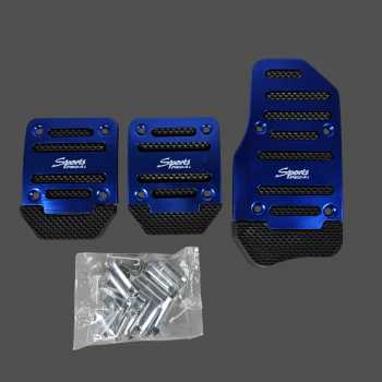 Gambar produk OTOHEROES Cover Aluminium Pedal Gas Rem Kopling Mobil - XB-373