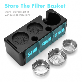 Gambar produk ALIKISSCAFE Coffee Tamper Station Espresso Portafilter 245x100x77mm - AK345