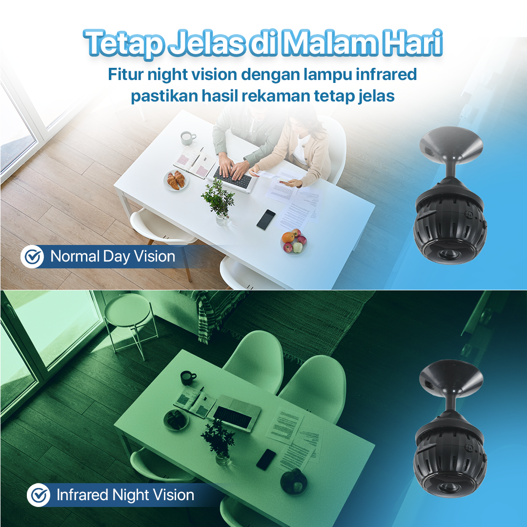 ZUIDID Mini WiFi IP Camera CCTV IR Sensor 1080P - X10 Gambar produk ZUIDID Mini WiFi IP Camera CCTV IR Sensor 1080P - X10