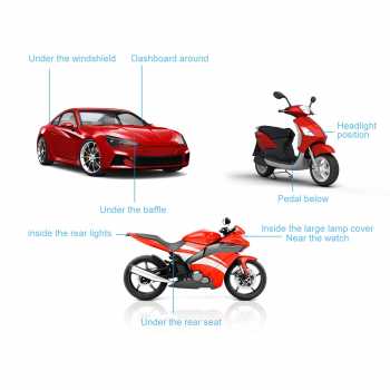 Gambar produk Beidou Alat Pelacak Mobil Motor Car GPS Tracker Alarm 2G 36V - GT02