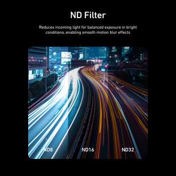 Gambar produk TELESIN Camera Lens Filter DJI Osmo Action 6 CPL ND8 ND16 ND32 - S5-FLT-40