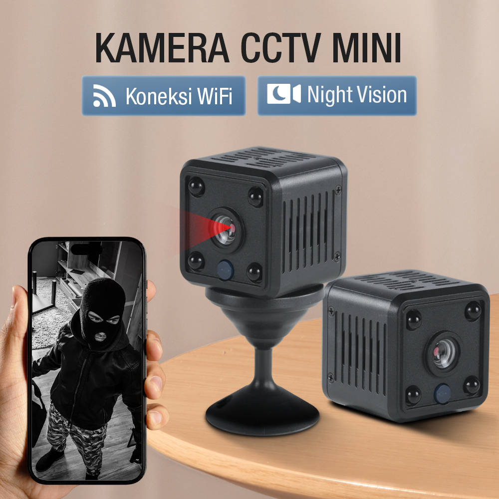 Yisfream Kamera CCTV Indoor Mini WiFi IP Camera IR Detection 480P - Y-36 Gambar produk Yisfream Kamera CCTV Indoor Mini WiFi IP Camera IR Detection 480P - Y-36