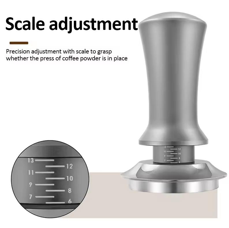 Gambar produk Jinsei Tamper Kopi Espresso Barista Threaded Base Stainless Steel 304 58mm - JN-24