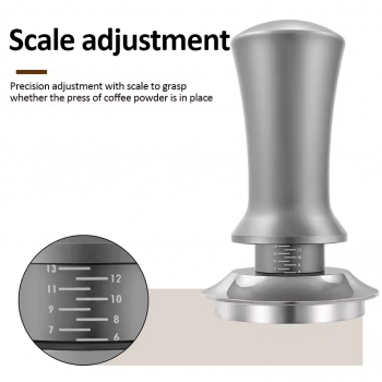 Gambar produk Jinsei Tamper Kopi Espresso Barista Threaded Base Stainless Steel 304 58mm - JN-24