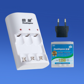 Gambar produk Doublepow Charger Baterai Rechargeable 3 Slot AA AAA with AAA 3 PCS - DP-B33