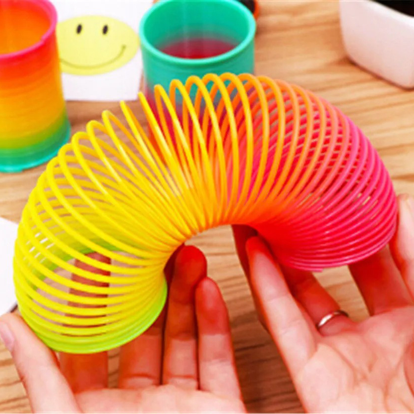 Qixing Toys Slinky Spring Rainbow Mainan Per - MCS8709 Gambar produk Qixing Toys Slinky Spring Rainbow Mainan Per - MCS8709