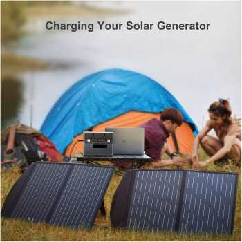 Gambar produk ALLPOWER Panel Surya Solar Panel Foldable Monocrystalline 2 Fold 100W - AP-210