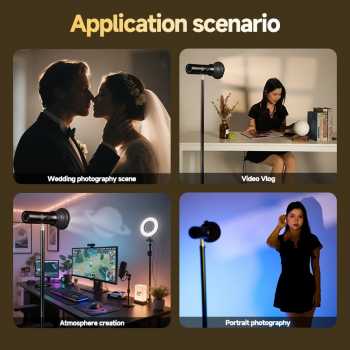 Gambar produk MIAOTU Senter Lampu Studio Fotografi 4in1 Color 20 Filter 7500mAh - H052