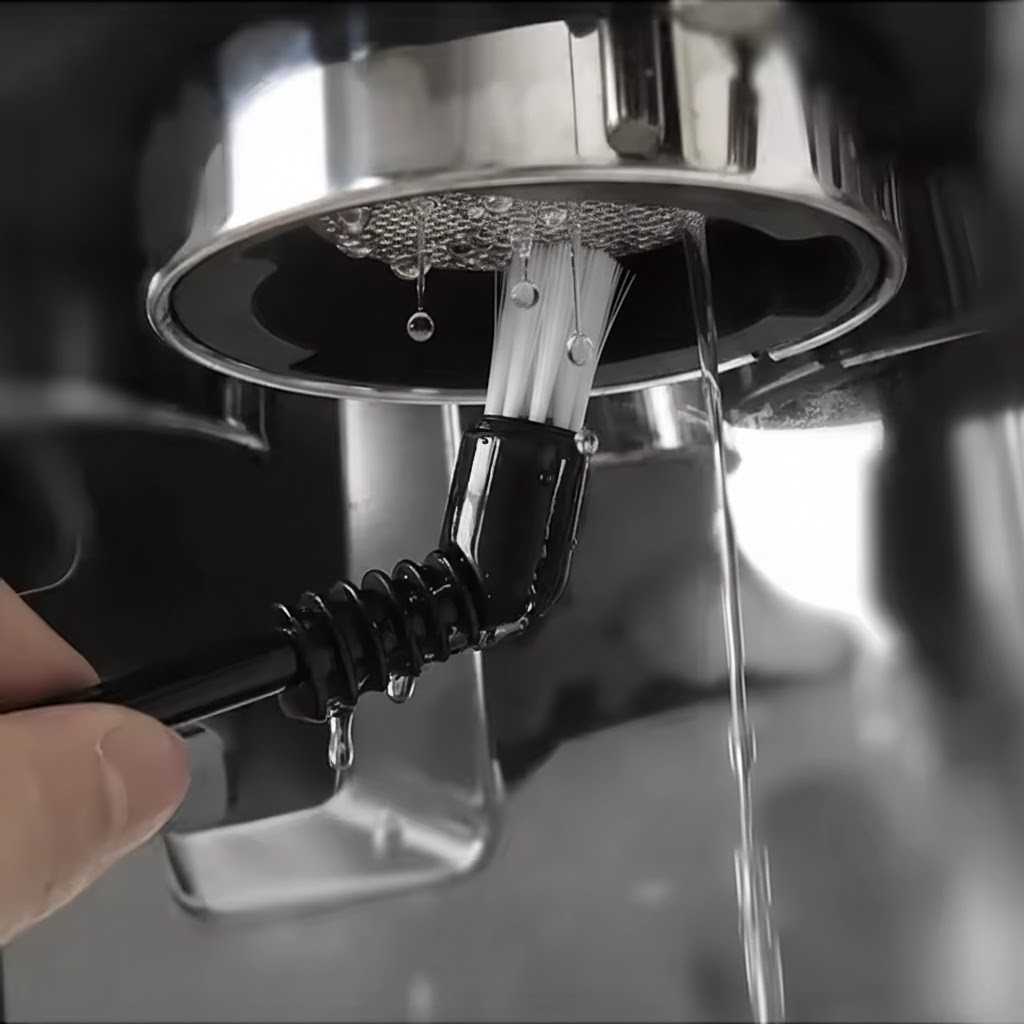 Gambar produk ALMAZ Sikat Mesin Kopi Espresso Machine Group Head Cleaning Brush 10mm - AD-232