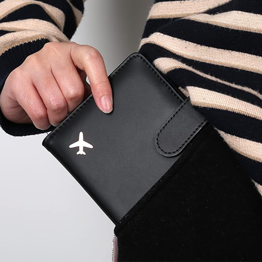 Deziliao Dompet Passport Kulit Travel Card Holder Leather PU - D-10 Gambar produk Deziliao Dompet Passport Kulit Travel Card Holder Leather PU - D-10