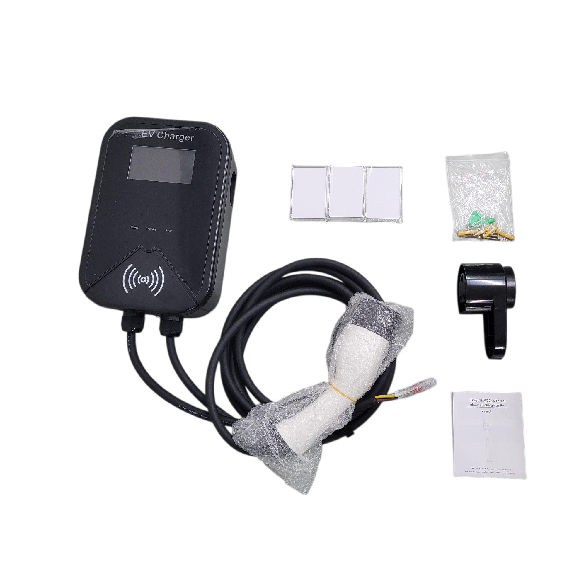 Gambar produk IPENGEN Charger Mobil Listrik EV Swipe Card Type 2 Female AC Charging 32A 7kW 1 Phase - PG01