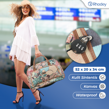 Gambar produk Rhodey RAIMIQI SEMOR Tas Jinjing Duffle Bag PU Leather Unisex 20 Inch Large Bear - CB001