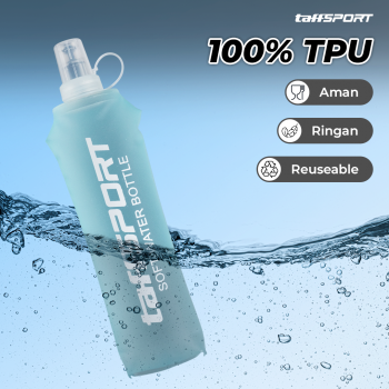 Gambar produk TaffSPORT Botol Minum Lipat Soft Flask Running Water Bottle 500ml - TF-50
