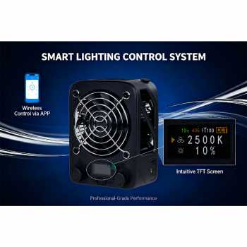 Gambar produk LIYADI Lampu Studio Fotografi COB RGBW TFT Display 150W with Battery