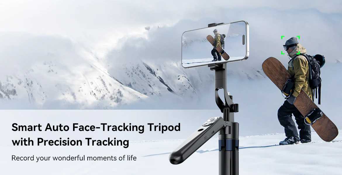 Gambar produk TELESIN Tripod HP Kamera Auto Tracking with Bluetooth Remote - P3-MS-03