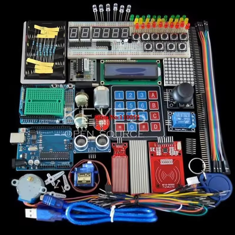 Gambar produk LeMi Starter Kit Arduino UNO R3 Breadboard LCD1602 Motor Servo Jumper - LR023