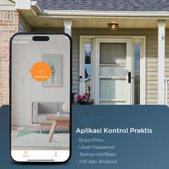 Gambar produk ALOY-X Smart Door Lock Tuya App Fingerprint Password Digital Display - A4