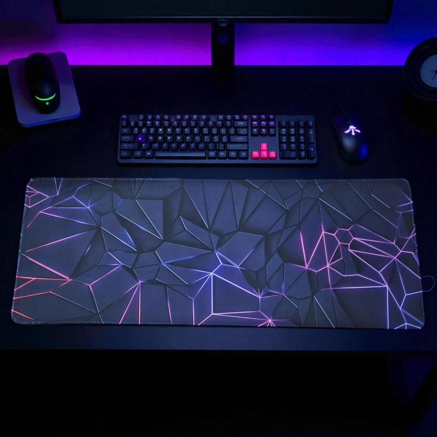 Gambar produk Laumango Gaming Mouse Pad Desk Mat Anti Slip Colorful Polygonal 800x300x2mm - LM-980
