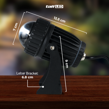 Gambar produk TaffLED Lampu Sorot LED Outdoor Spotlight Beam Waterproof Warm White 10W - YY3