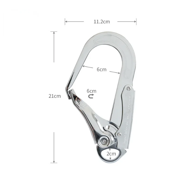 Gambar produk Zhibo Kait Pengaman Carabiner Rock Climbing Mountain Self Locking 25KN - CE321