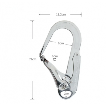 Gambar produk Zhibo Kait Pengaman Carabiner Rock Climbing Mountain Self Locking 25KN - CE321