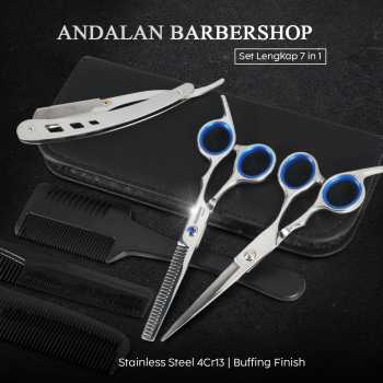 Gambar produk Biutte.co Set Gunting Rambut 7in1 Buffing Stainless Steel 4Cr13 - SM675