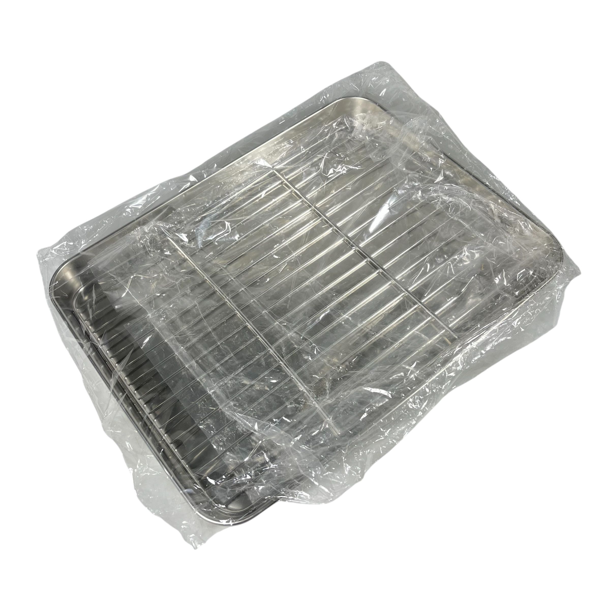 NLSLASI Rak Nampan Loyang Baking Sheet Cooling Rack Stainless Steel L - NL28 Gambar produk NLSLASI Rak Nampan Loyang Baking Sheet Cooling Rack Stainless Steel L - NL28