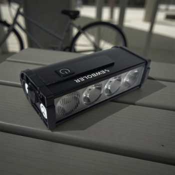 Gambar produk NEWBOLER Lampu Depan Sepeda USB Rechargeable 3000 Lumens 4 LED 2000mAh - LIG013