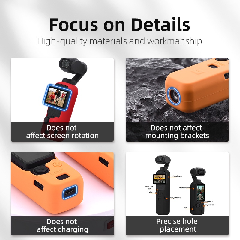 Gambar produk SDS Case Pelindung Silicone Protective Case for DJI Osmo Pocket 3 - SD3S