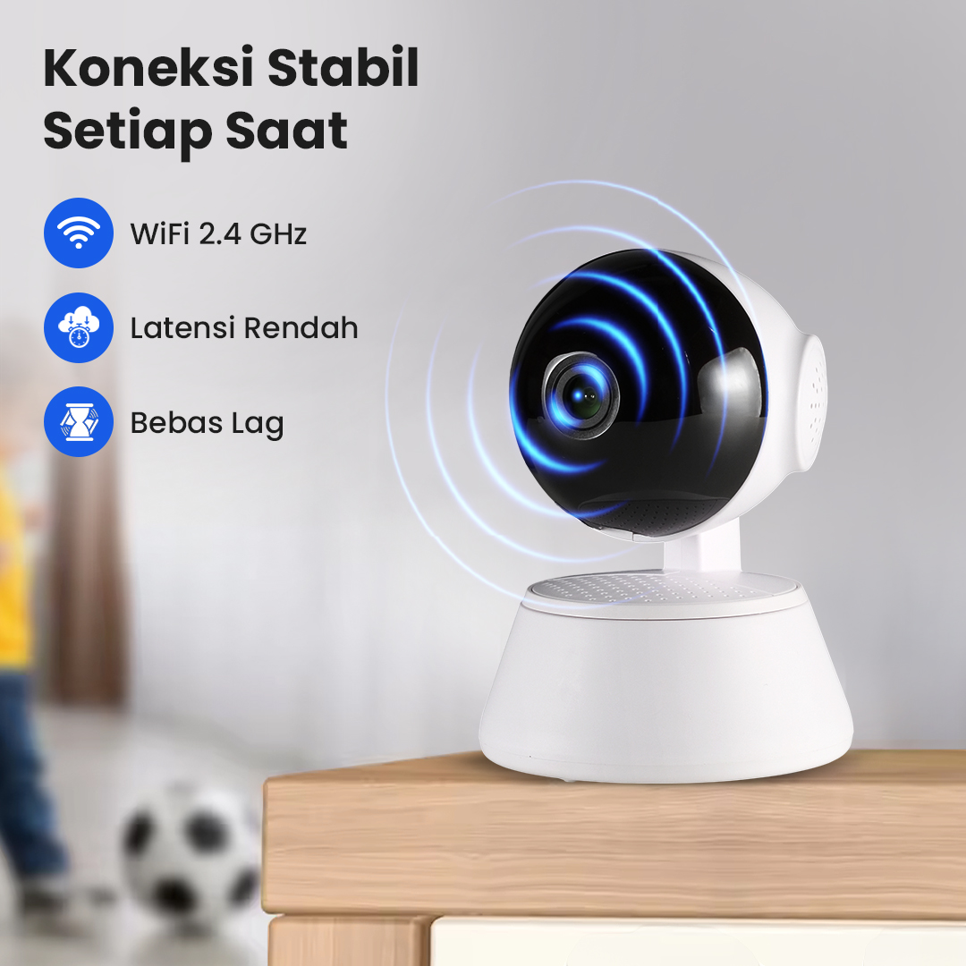 V380 Pro Kamera CCTV Indoor WiFi IP Camera Motion Detection 1080P 1MP - Q6 Pro Gambar produk V380 Pro Kamera CCTV Indoor WiFi IP Camera Motion Detection 1080P 1MP - Q6 Pro