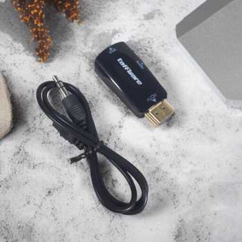 Gambar produk Taffware Adaptor HDMI ke VGA dan AUX 1080P - S-PC-0389