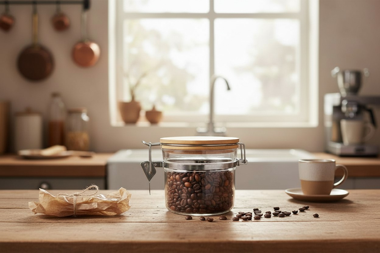 BARELLI Toples Kaca Penyimpanan Makanan Kedap Udara Buckle Storage Jar 450ml - BR100 Gambar produk BARELLI Toples Kaca Penyimpanan Makanan Kedap Udara Buckle Storage Jar 450ml - BR100