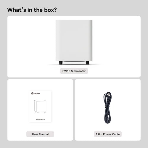 Gambar produk Fosi Audio Active Speaker Subwoofer HiFi 10 Inch Driver Smart DSP 500W - SW10