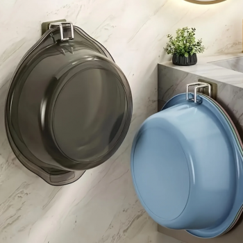 Gambar produk WISPOD Gantungan Dinding Washbasin Hook Kitchen Bathroom Rack 2PCS - WP2