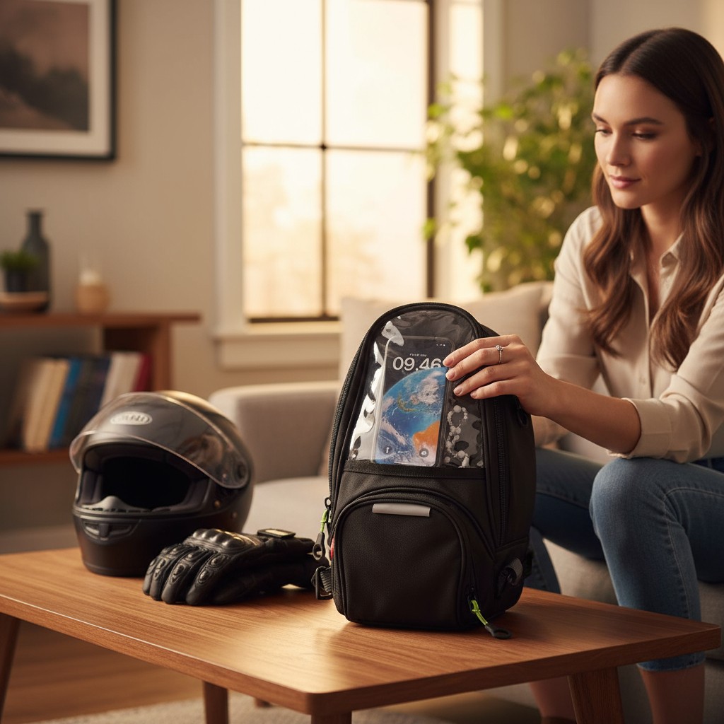 Gambar produk TaffSPORT Tas Motor Smartphone Holder Motorcycle Fuel Bag - SA212