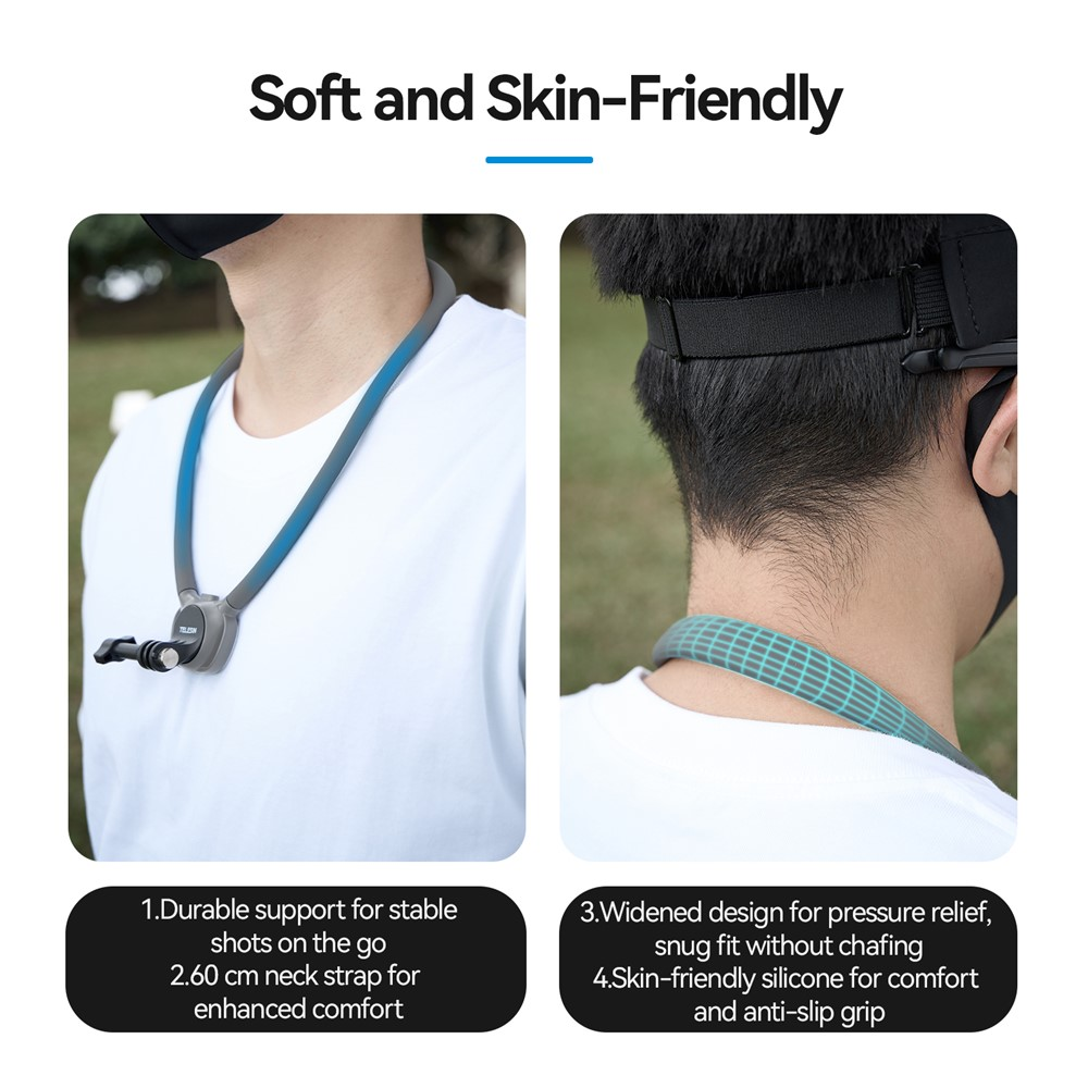 TELESIN Holder Leher Kamera HP Neck Mount with Magnetic Phone Holder - SE2.0 Gambar produk TELESIN Holder Leher Kamera HP Neck Mount with Magnetic Phone Holder - SE2.0