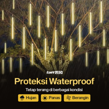 Gambar produk TaffLED Lampu Hias String Lights Meteor Waterproof Warm White 8 PCS - XH480