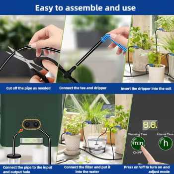 Gambar produk SANON Alat Penyiram Tanaman Otomatis Timer Garden Drip Waterproof - BSV-IC003