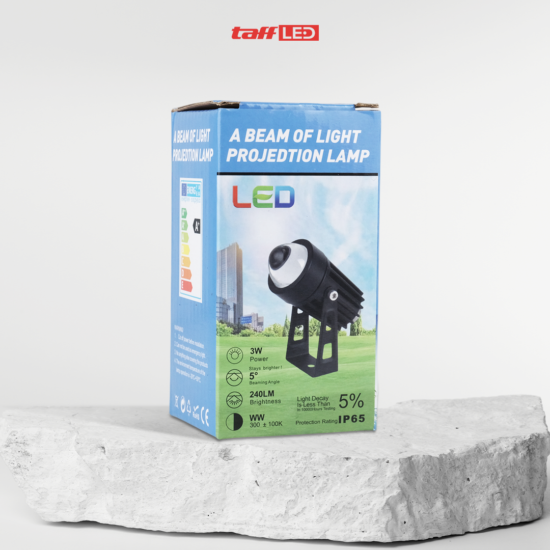 TaffLED Lampu Sorot LED Outdoor Spotlight Beam Waterproof Warm White 3W - YY3 Gambar produk TaffLED Lampu Sorot LED Outdoor Spotlight Beam Waterproof Warm White 3W - YY3