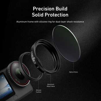 Gambar produk TELESIN Camera Lens Filter DJI Osmo Action 6 CPL ND8 ND16 ND32 - S5-FLT-40