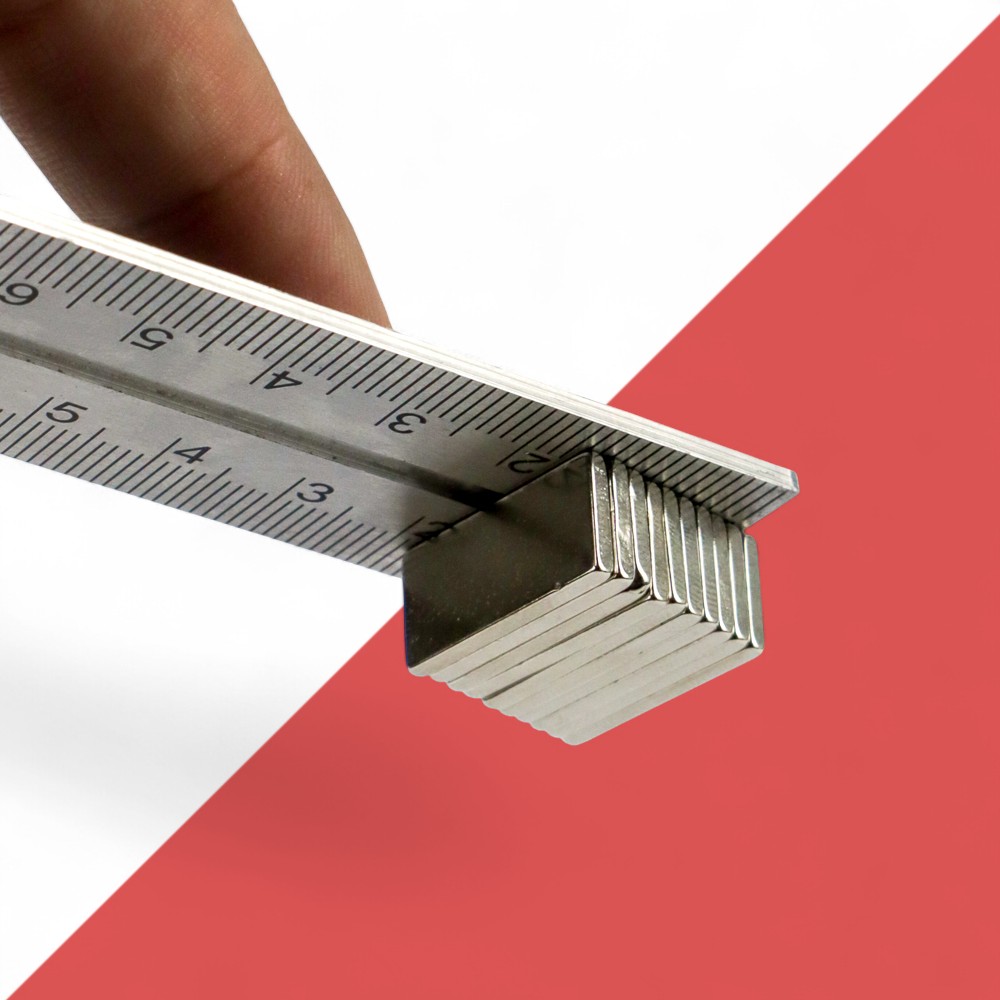 Gambar produk Taffware Strong Neodymium Magnet NdFeB N24 19x9x1.6mm 10 PCS - MAG1