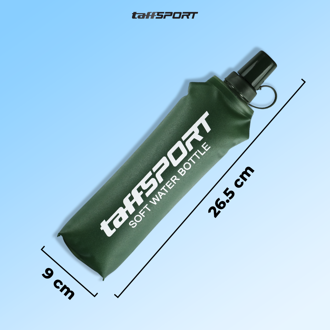 TaffSPORT Botol Minum Lipat Soft Flask Running Water Bottle 500ml - TF-50 Gambar produk TaffSPORT Botol Minum Lipat Soft Flask Running Water Bottle 500ml - TF-50
