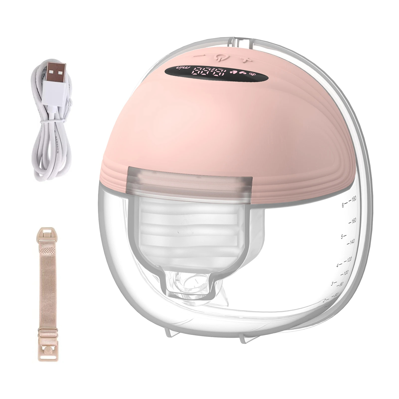 PAMPI Pompa ASI Bayi Elektrik Wearable Breast Milk Pump 180ml - S21 Gambar produk PAMPI Pompa ASI Bayi Elektrik Wearable Breast Milk Pump 180ml - S21