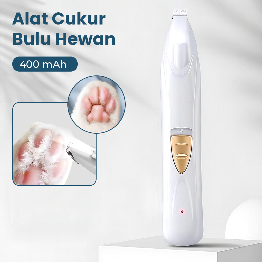 HWY Alat Cukur Bulu Kaki Hewan Elektrik Shaving Trimmer Pet 400mAh - H-400 Gambar produk HWY Alat Cukur Bulu Kaki Hewan Elektrik Shaving Trimmer Pet 400mAh - H-400