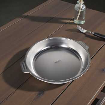 Gambar produk Aihogard Loyang Nampan Bulat Baking Pan Stainless Steel 316 26x18x4cm - AG55