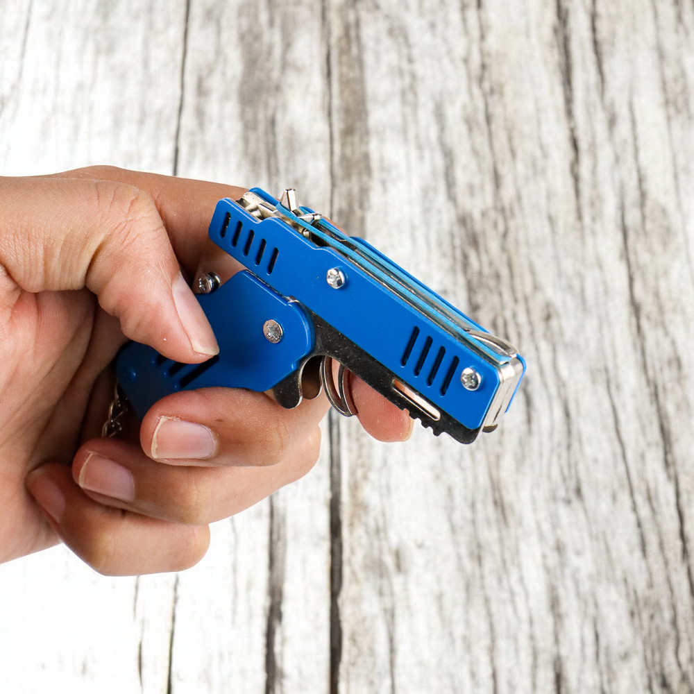 Gambar produk HoMart Mainan Pistol Karet Gelang Foldable Rubber Band Gun - XH-099